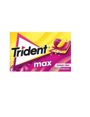 CHICLE TRIDENT MAX FRAMBUESA-LIMON 23GRS