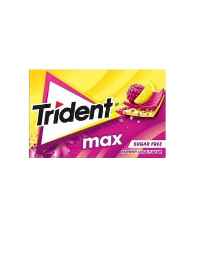 CHICLE TRIDENT MAX FRAMBUESA-LIMON 23GRS