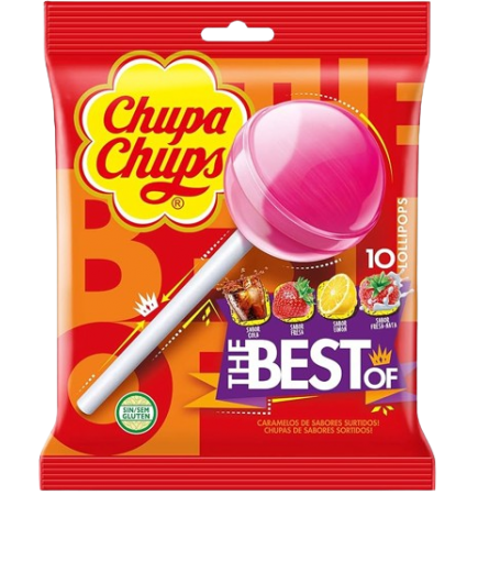 CHUPA CHUPS VARIADOS BOLSA 10 UNIDADES