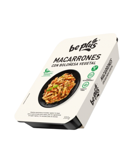 MACARRONES BE PLUS BOLOÑESA VEGETAL P/300 GR