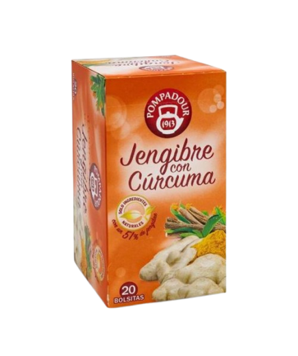 INFUSION POMPADOUR JENGIBRE C/CURCUMA  EST/20UD