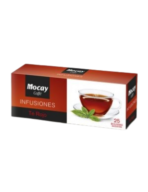 TE MOCAY ROJO ESTUCHE INDIVIDUAL BOLSITAS/25 U