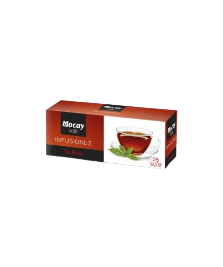 TE MOCAY ROJO ESTUCHE INDIVIDUAL BOLSITAS/25 U