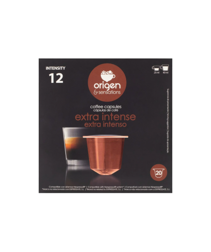 CAFE ORIGEN EXTRA INTENSO COMPAT NESPRESSO P/20 UD