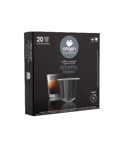 CAFE ORIGEN RISTRETTO COMPAT NESPRESSO P/20 UD