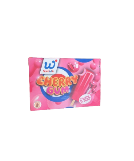 HELADO NORDWIK CHERRY GUM (KOJAK) P/6U