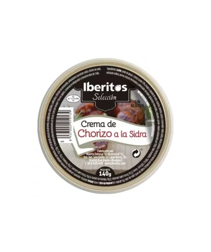 PATE CREMA IBERITOS CHORIZO A LA SIDRA   L/140GR