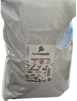 OREGANO HOJA CONSTANCIA BOLSA ALUMINIO 1 KG.