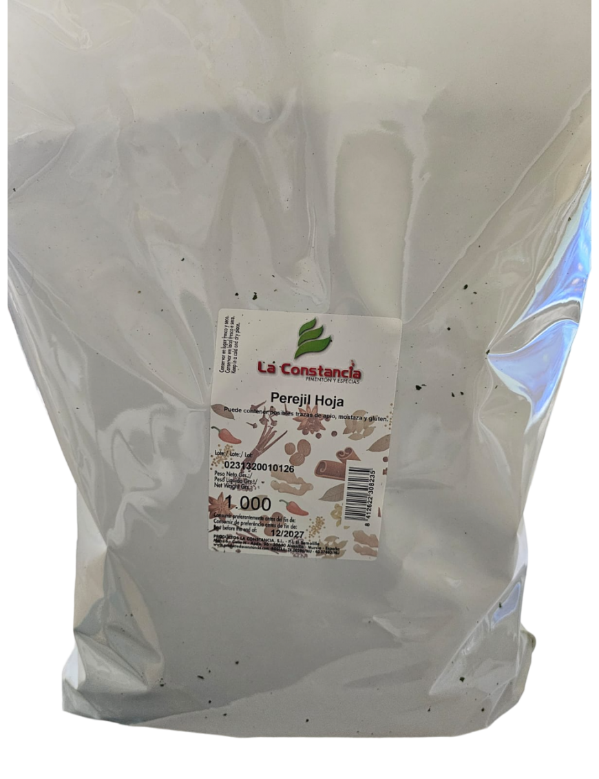 PEREJIL HOJA CONSTANCIA BOLSA ALUMINIO 1 KG.