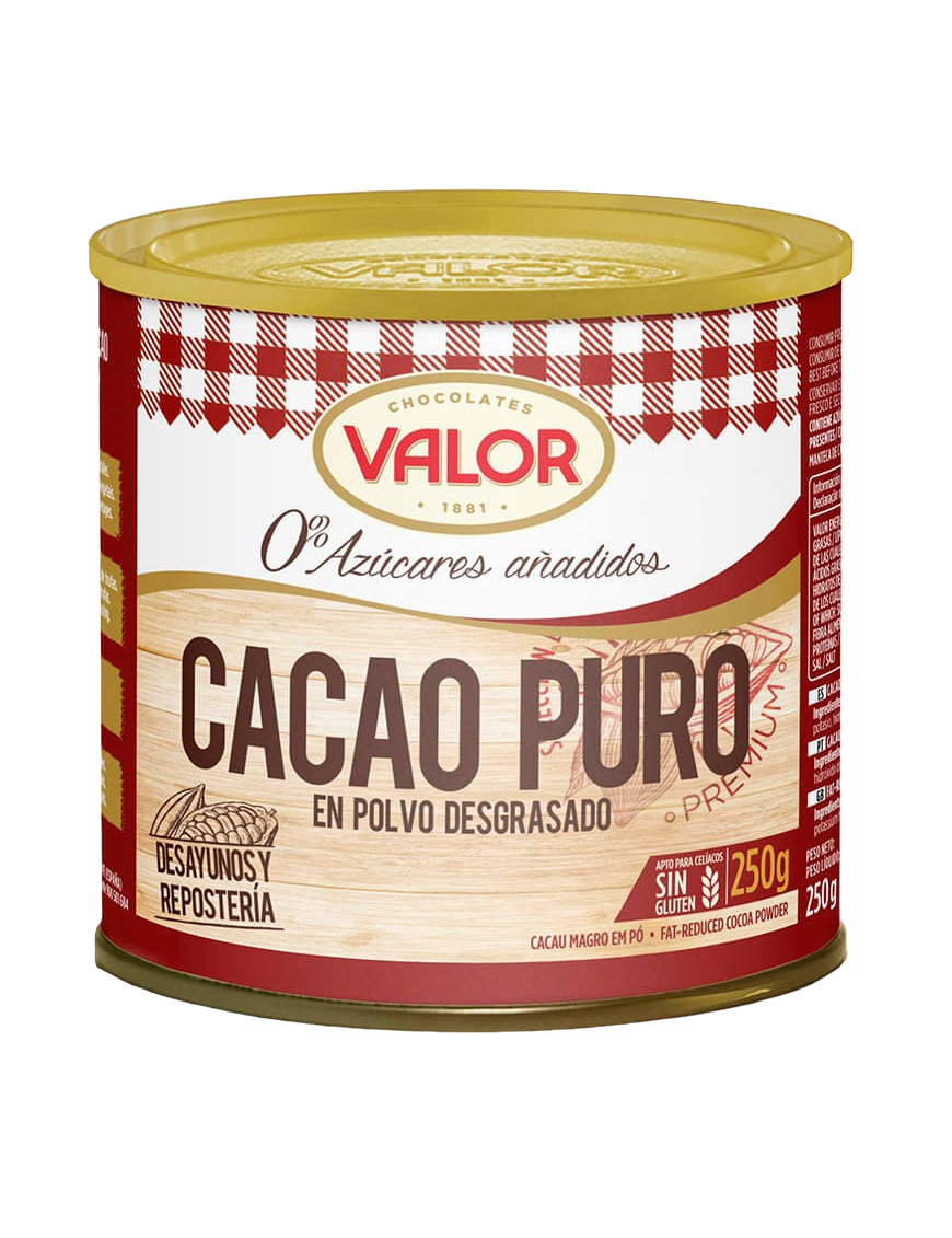 CACAO PURO VALOR DESGRASADO 0% AZ LATA 250 GR