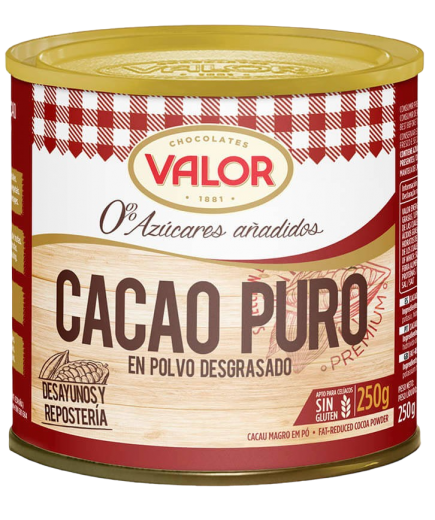 CACAO PURO VALOR DESGRASADO 0% AZ LATA 250 GR