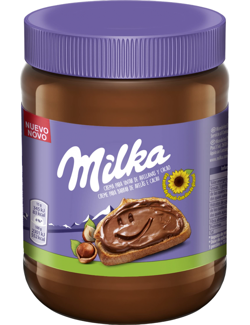 MILKA CREMA CACAO C/AVELLANAS B/600 GR