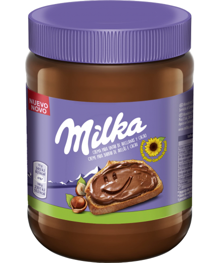 MILKA CREMA CACAO C/AVELLANAS B/600 GR