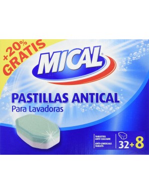 ANTICAL LAVADORA MICAL PASTILLAS C/32+8 UD