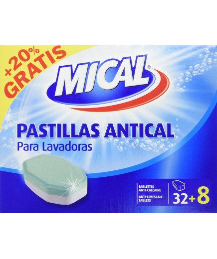 ANTICAL LAVADORA MICAL PASTILLAS C/32+8 UD