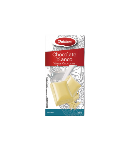 CHOCOLATE DULCINEA BLANCO EXTRAFINO T/75 GR