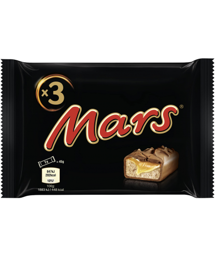 CHOCOLATE MARS RELLENO CARAMELO BARRITA 135 GR