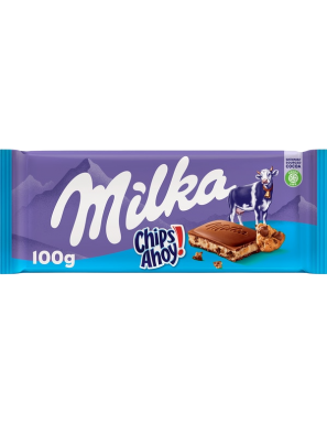 CHOCOLATE MILKA CHIPS AHOY T/100 GR