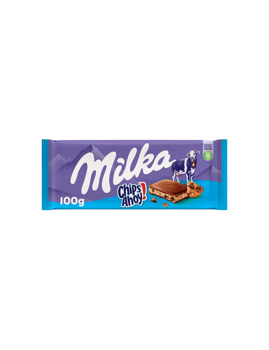 CHOCOLATE MILKA CHIPS AHOY T/100 GR