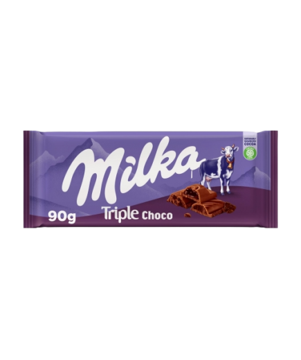 CHOCOLATE MILKA TRIPLE CHOCOLATE T/90 GR