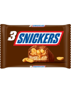 CHOCOLATE SNICKERS RELLENO CACAHUETE 150GR P-3UD