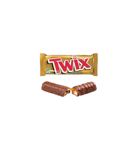 CHOCOLATE TWIX RELLENO CARAMELO BARRITA 2X25 GR