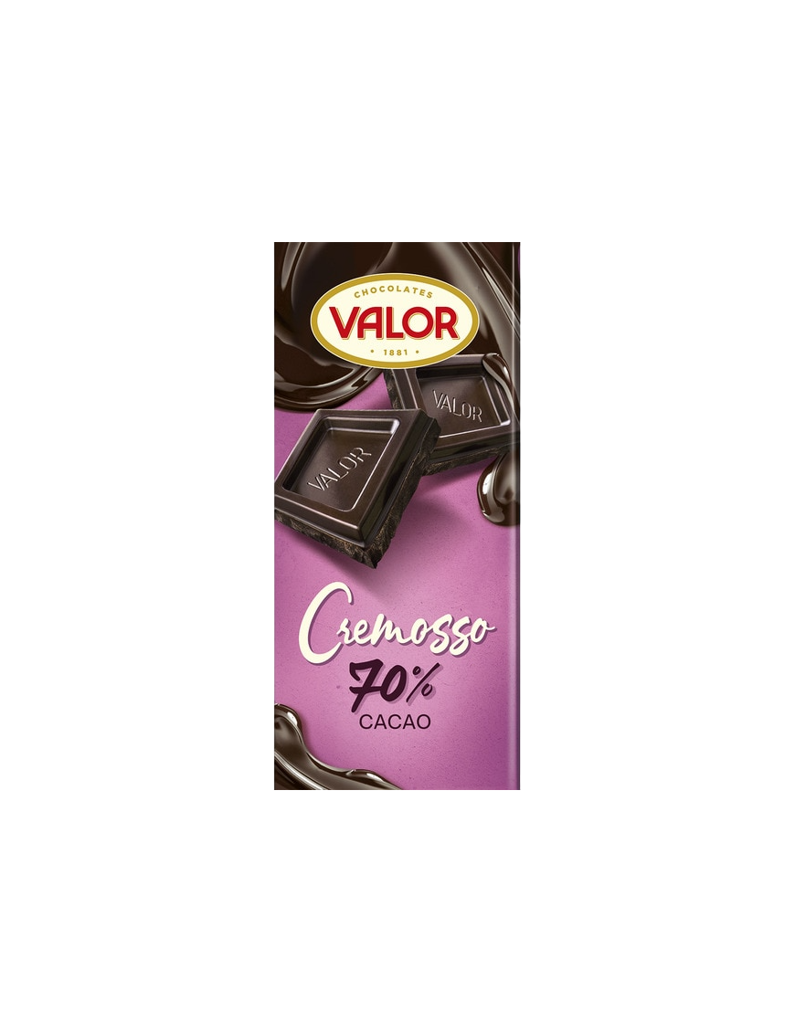 CHOCOLATE VALOR CREMOSSO 70% CACAO T/90GR