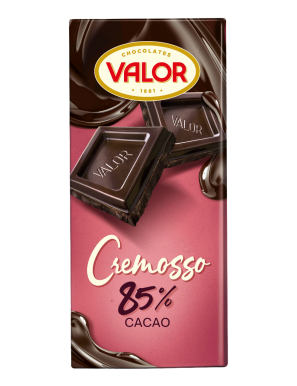 CHOCOLATE VALOR CREMOSSO 85% CACAO T/90GR