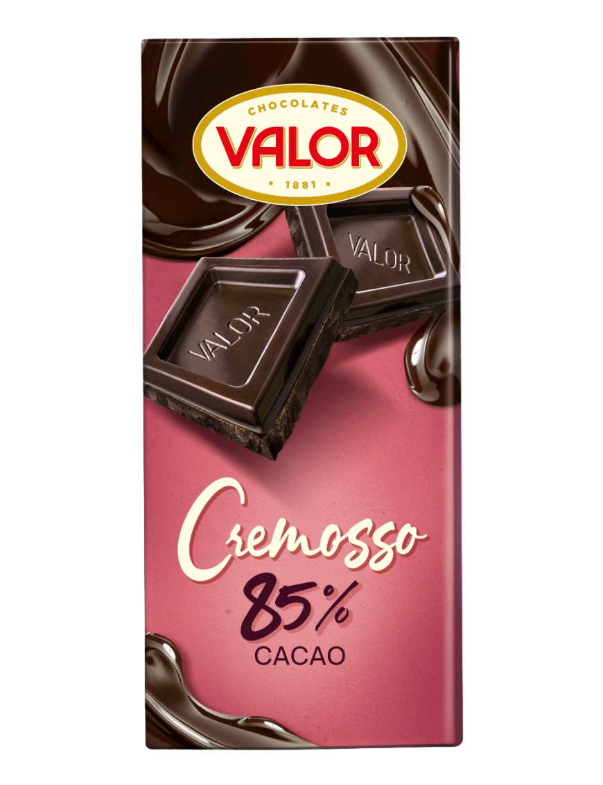 CHOCOLATE VALOR CREMOSSO 85% CACAO T/90GR