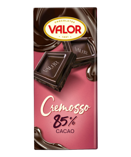 CHOCOLATE VALOR CREMOSSO 85% CACAO T/90GR