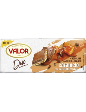 CHOCOLATE VALOR DUO CARAMELO CON SAL T/170GR