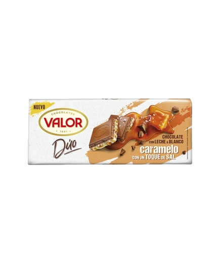 CHOCOLATE VALOR DUO CARAMELO CON SAL T/170GR