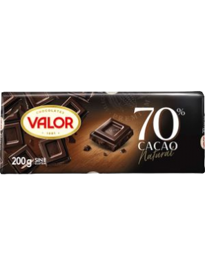 CHOCOLATE VALOR NEGRO 70% CACAO T/200 GR