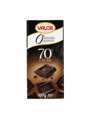 CHOCOLATE VALOR NEGRO 70% S/AZUCAR T/100GR