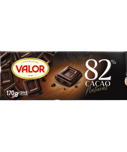 CHOCOLATE VALOR NEGRO 82% CACAO T/170 GR