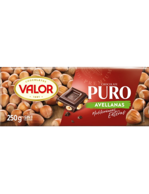 CHOCOLATE VALOR PURO AVELLANA 250GR