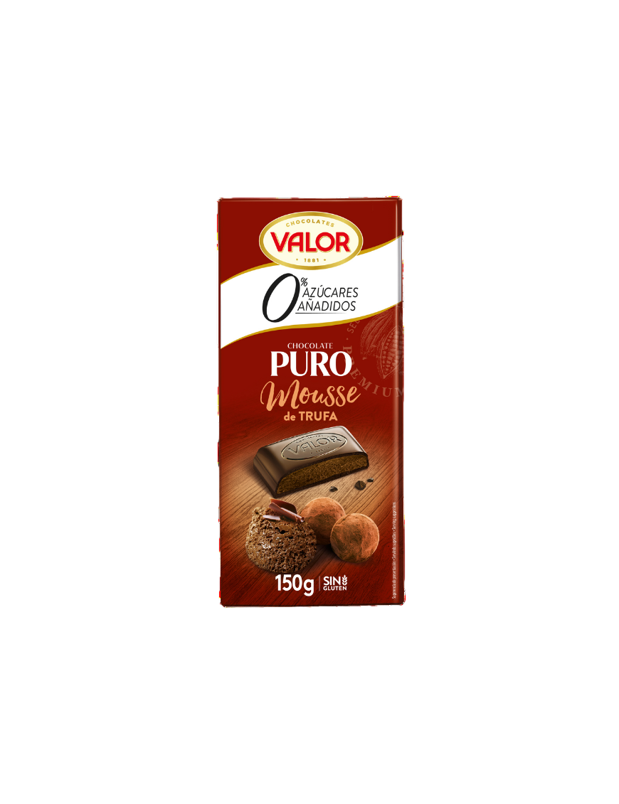 CHOCOLATE VALOR PURO MOUSSE TRUFA S/AZ 150GR