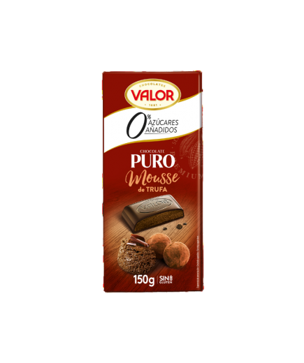 CHOCOLATE VALOR PURO MOUSSE TRUFA S/AZ 150GR