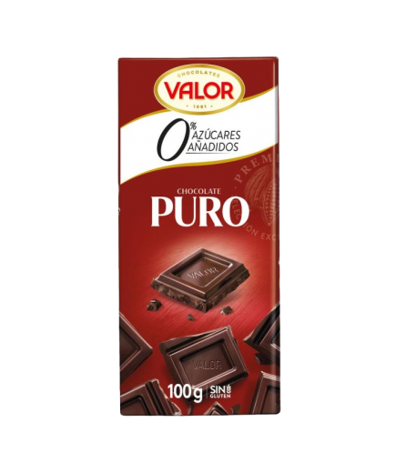 CHOCOLATE VALOR PURO S/AZUCAR 100GR