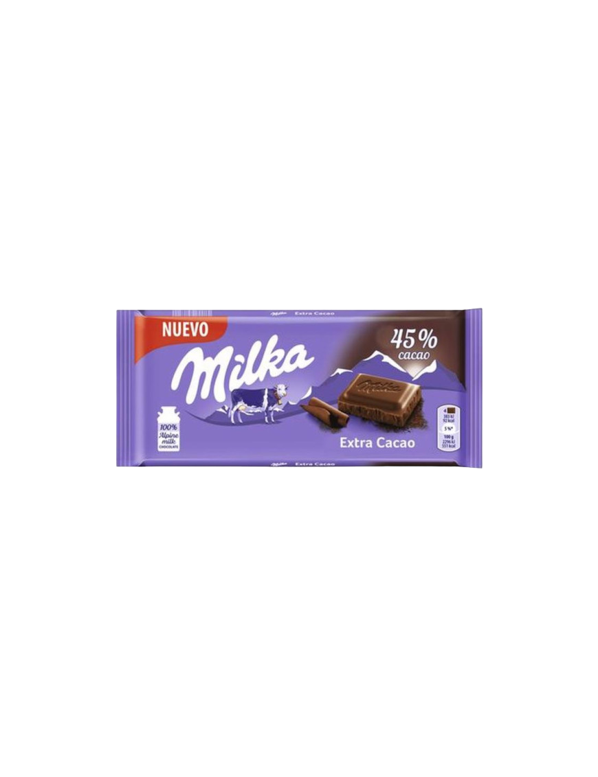 DULCES LAGUIMAR CHOCOLATE MILKA EXTRA CACAO 100GR