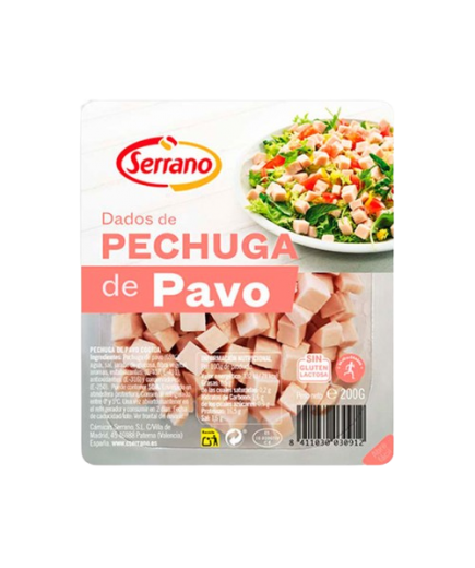 PECHUGA PAVO DADOS SERRANO B/150 GR