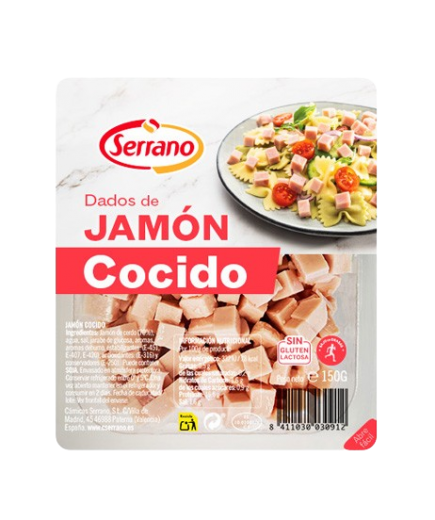 JAMON COCIDO DADOS SERRANO B/150 GR