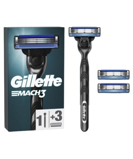 MAQUINILLA AFEITAR GILLETTE MACH-3  + 3  RECAMBIOS