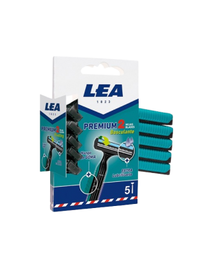 MAQUINILLA AFEITAR LEA PREMIUM 2 BASCULANTE P/5 UD