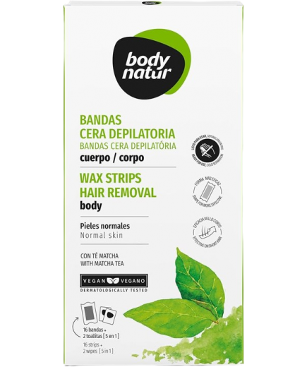 DEPILADOR BODYNATUR BANDAS CORPORALES MEN B/16 UD