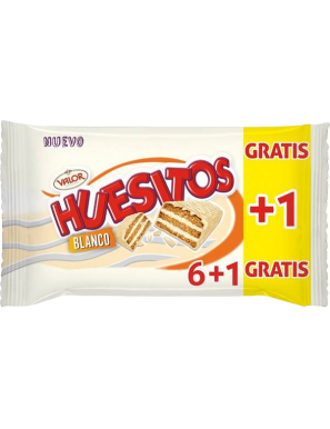 HUESITOS VALOR CHOCO/BLANCO 6+1UD B/140 GR