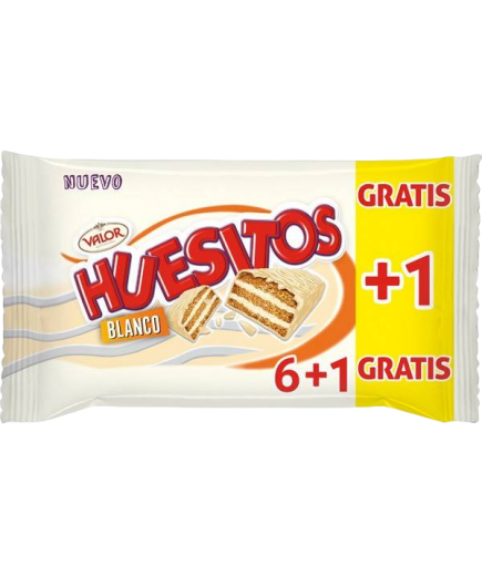 HUESITOS VALOR CHOCO/BLANCO 6+1UD B/140 GR