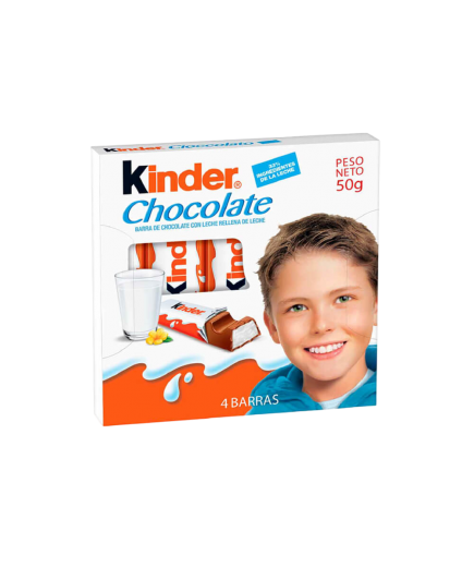 KINDER BARRITA CHOCOLATE PAQ/4 UD