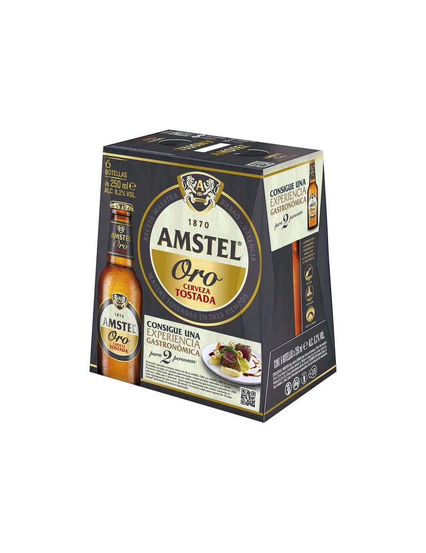 CERVEZA AMSTEL ORO-TOSTADA BOT/25.CL.P/6.UD