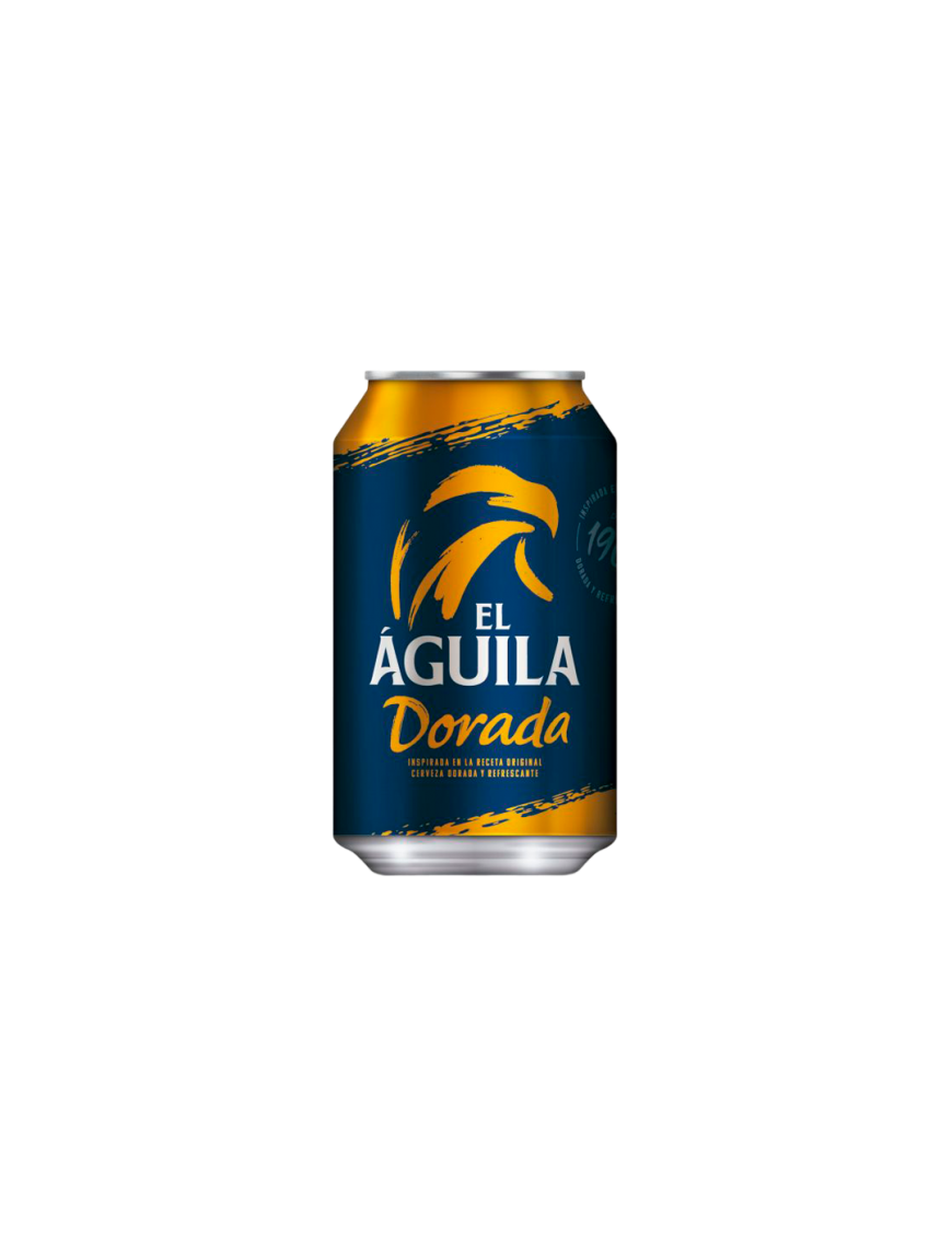 CERVEZA EL AGUILA-DORADA1900-5.5% LATA-33.C.L.